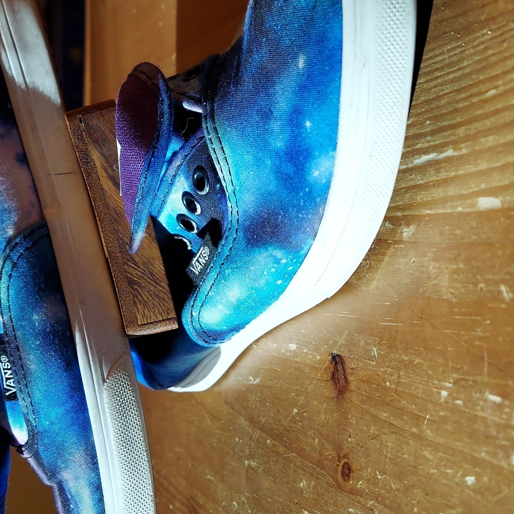 SOLD Galaxy Space Vans! Sz 8 women low top sneakers guc some scuffs adorable! - Picture 5 of 10